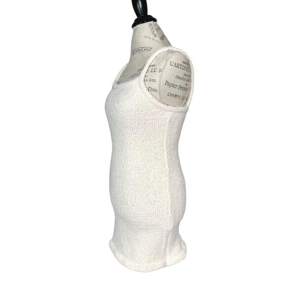 Sabo | Women | Xena Neutral Cream Soft Terry Minimal Mini Bodycon Dress | Sz XS - Picture 4 of 13